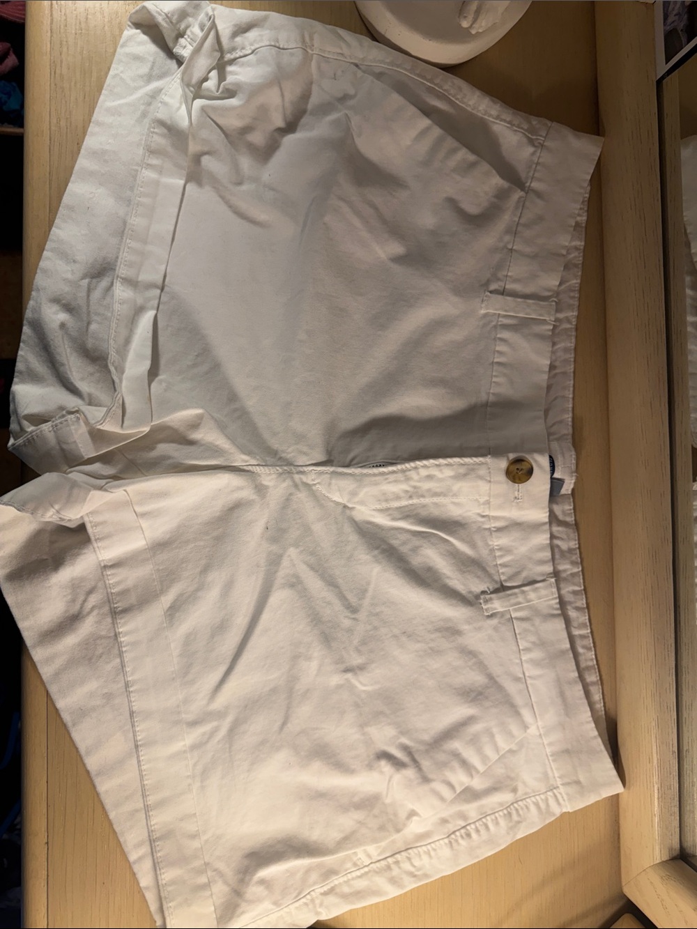 Old Navy White Cotton-Blend Bermuda Shorts